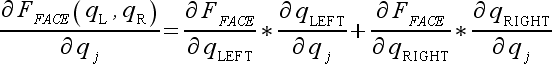 face flux derivative
