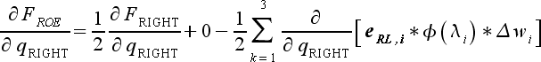 right flux derivative