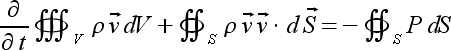 momentum eqn.